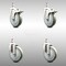 Service Caster 5 Inch 316SS Gray Polyurethane 10mm Threaded Stem Caster Lock Brake, 2PK SCC-SS316TSTTL20S514-PPUB-M1015-2-S2 - alternate 4